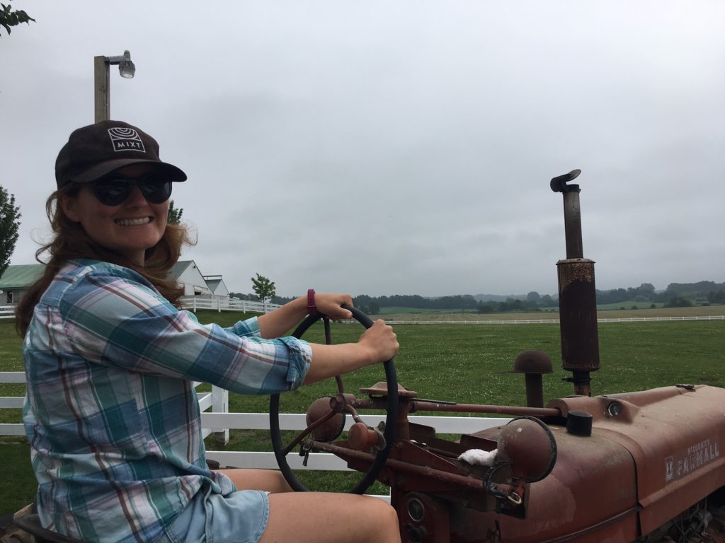 Woman on Tractor