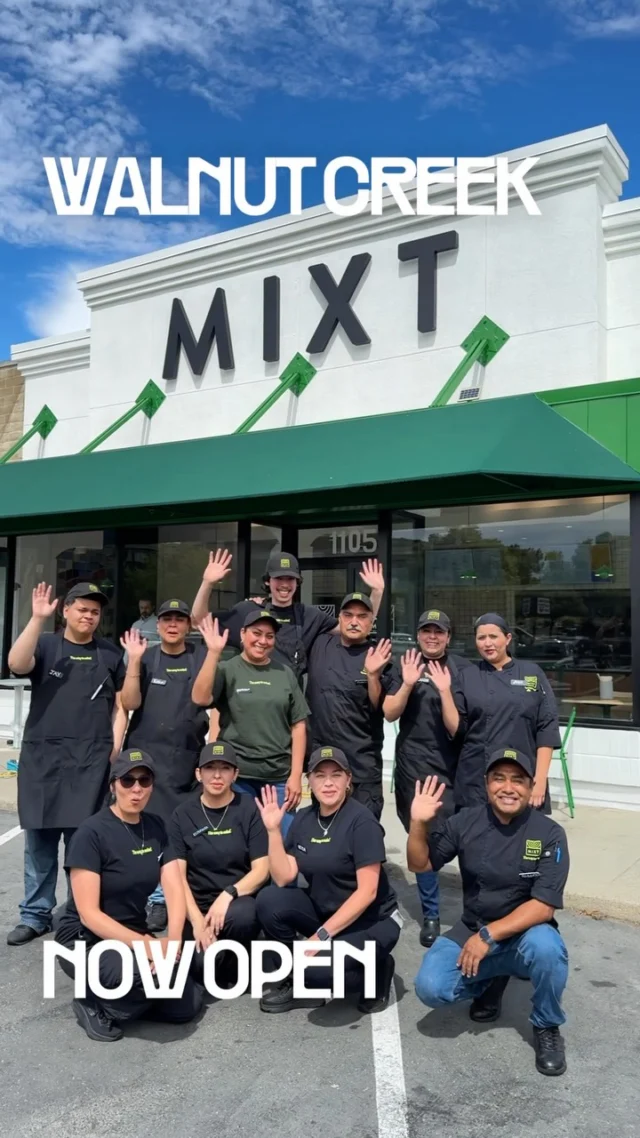 The wait is over, Walnut Creek. Our doors are officially open!🥗We’re celebrating all week long with exclusive MIXT swag, giveaways, and more—check our stories for the full opening week lineup.📍1105 S California Blvd., Walnut Creek, CA