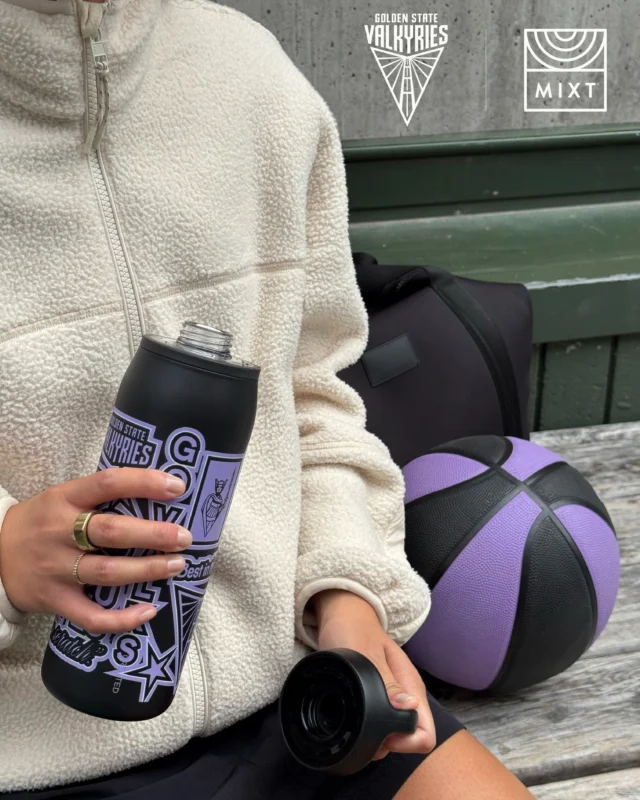 The MIXT x Valkyries Water Bottle is here. Bay Area born. Built to rep the Golden State Valkyries everywhere you go. Find your 26 oz insulated bottle in-store at all MIXT Bay Area locations. Secure yours before it’s gone.