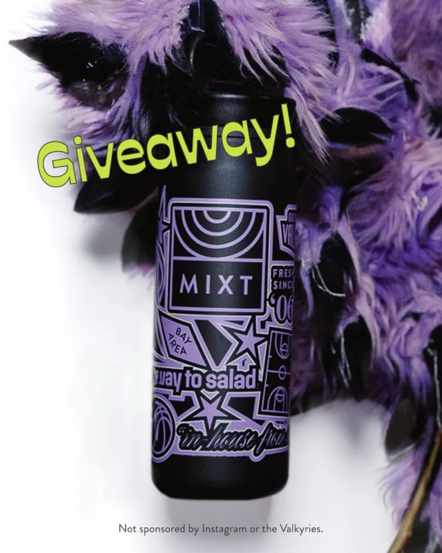 GIVEAWAY TIMEEE ✌️Three more lucky winners are taking home a limited-edition MIXT x Valkyries Water Bottle.Here’s how to enter: 👇1️⃣ Follow @mixt2️⃣Like this post3️⃣ Tag your court side crew (every comment = one entry, up to 5 total)Giveaway ends September 20, 2026. Winners will be selected at random and contacted by September 21, 2026. Not sponsored by Instagram. No purchase necessary. Official rules: mixt.com/giveaway.